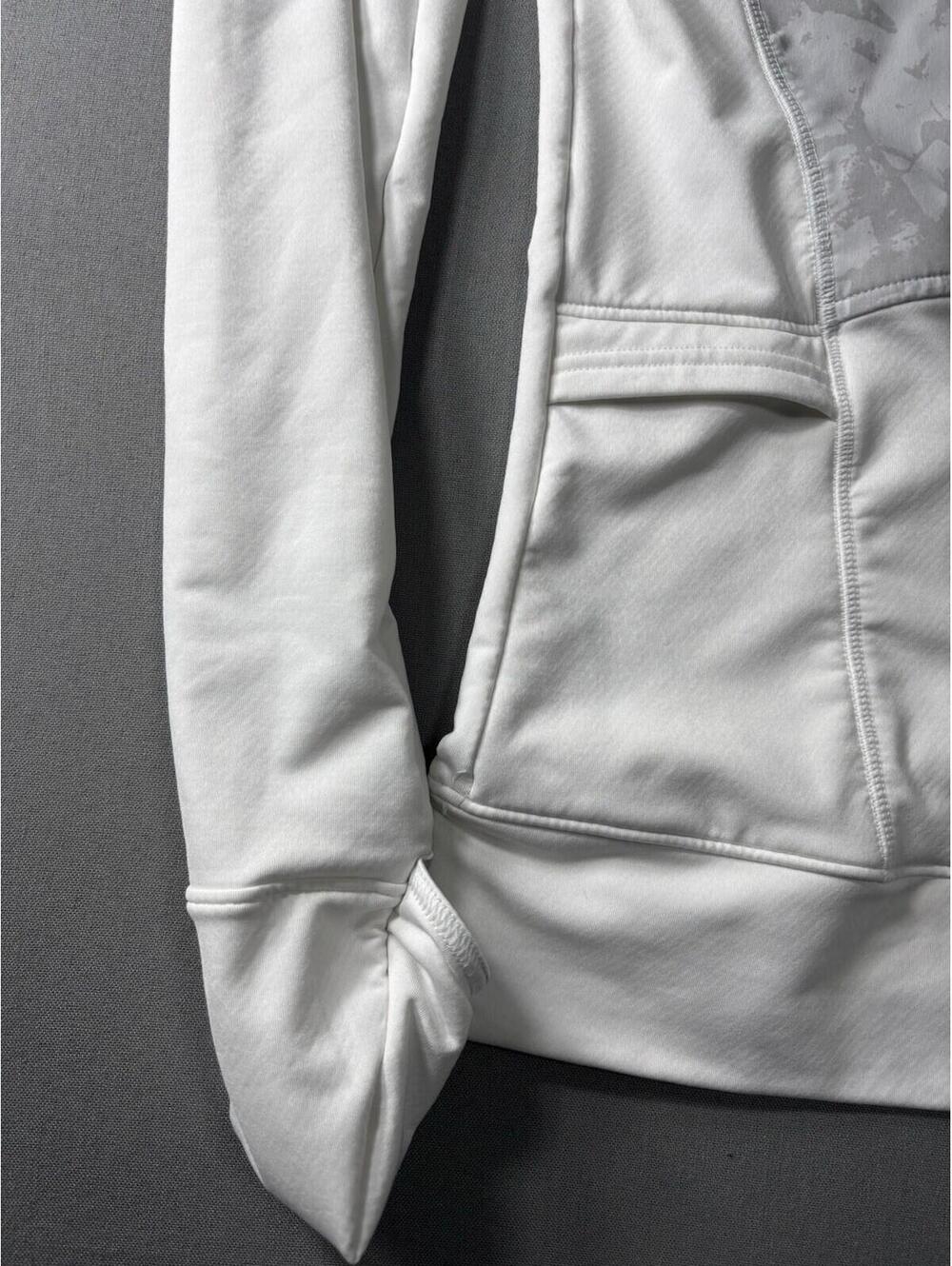 Under Armour Women’s Outrun The Cold 1/2 Zip Hoodie - White- Small - Picture 8 of 15
